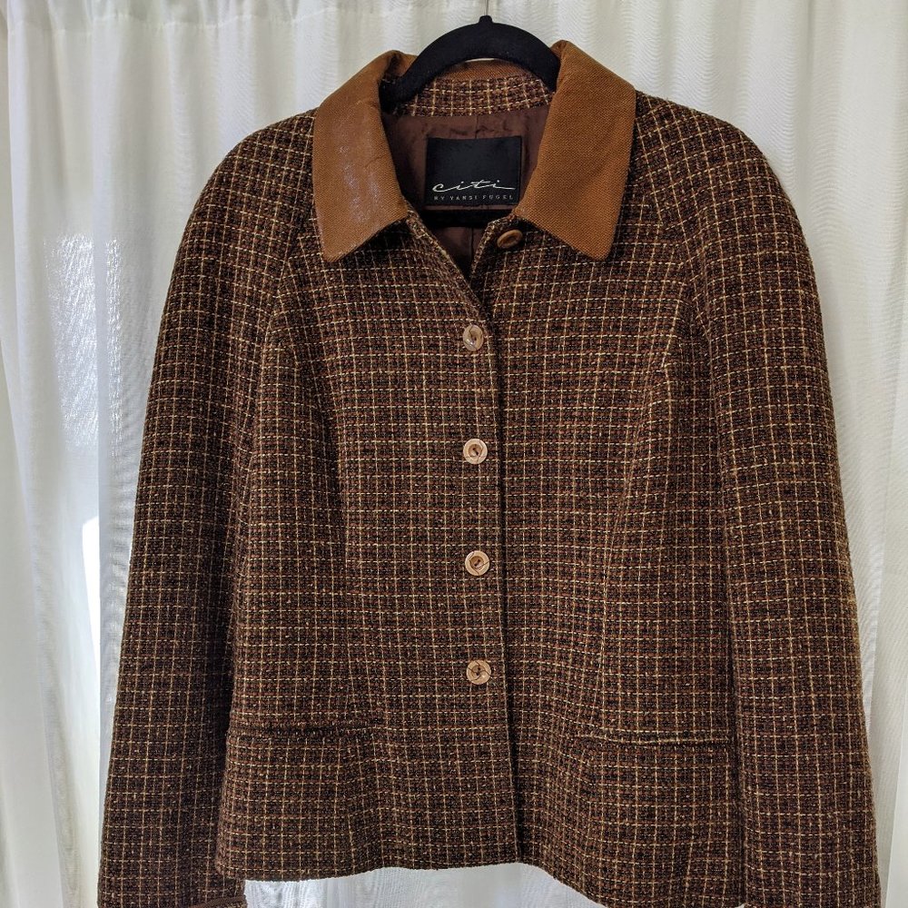 Vintage Citi by Yansi Fugel Tweed Blazer